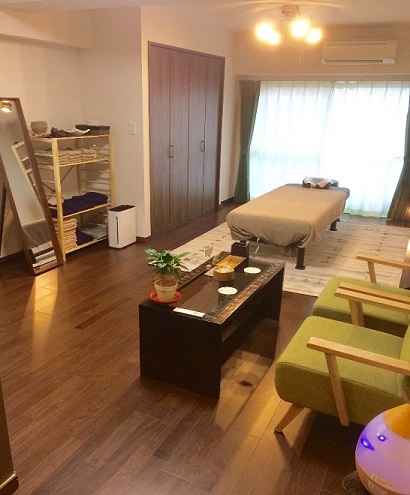 御茶ノ水中村かえる整体院の院内のようす